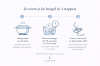 Lunava premium zwarte opbergcase open